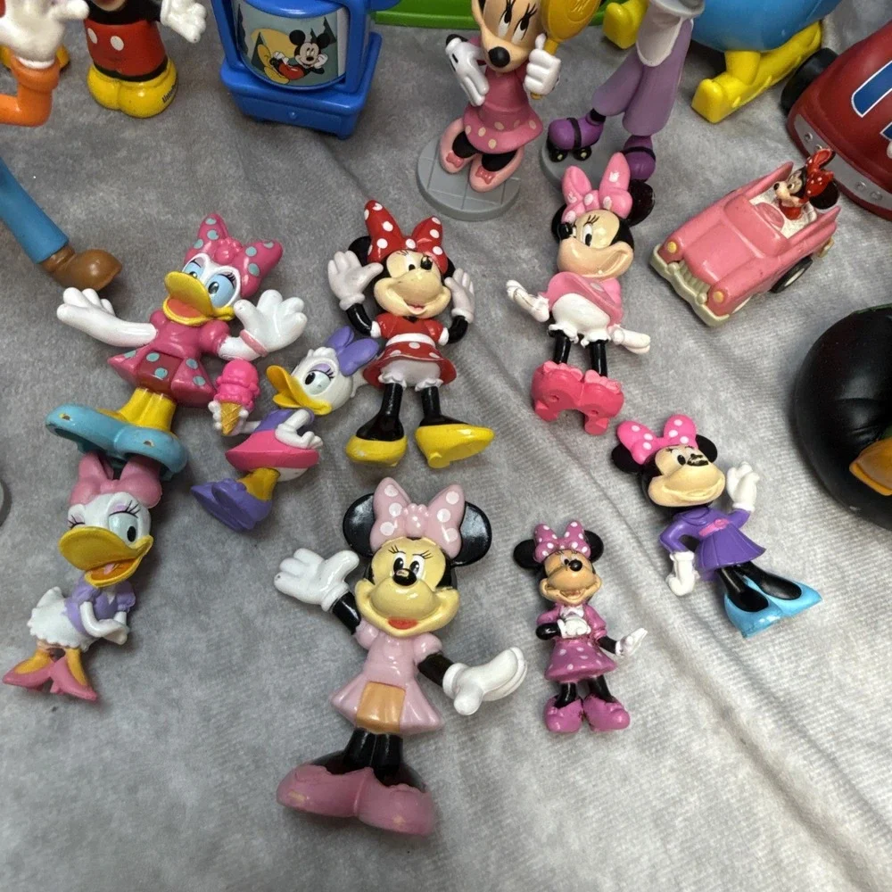 Fisher Price Little People Mickey & Minnie Mouse House Figures Lot Of 28 Vintage
